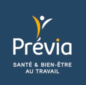 Votre sophrologue Marie Blanchis est intervenue pour l'association de santé et bien-être en entreprise Prévia dont voici le logo.