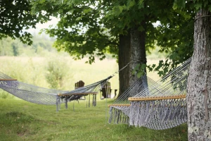 Se laisser porter par les mouvements du hamac le temps d'une sieste et profiter de ce temps de relaxation.